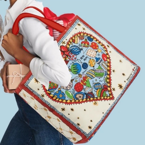 NWT Brighton Holiday Tom Clancy Tote - Picture 2 of 5